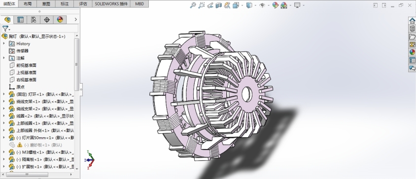 Solidworks  自制胸灯