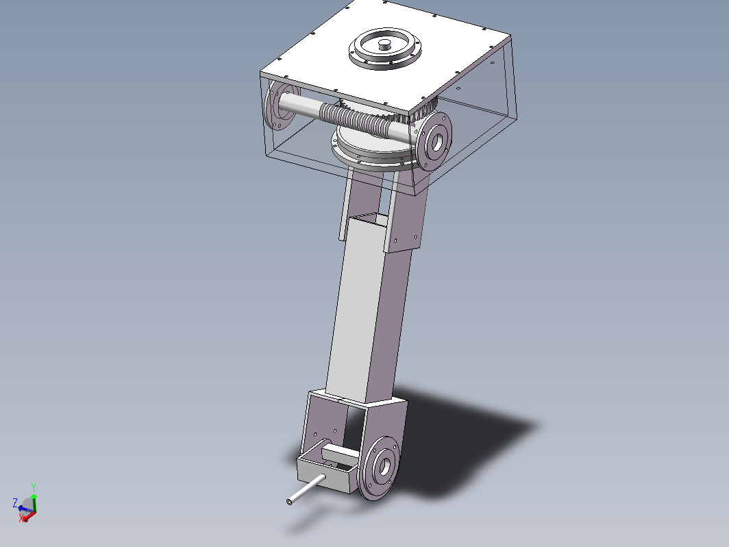 大型闸门喷砂除锈装备设计三维SW2016带参+CAD+说明
