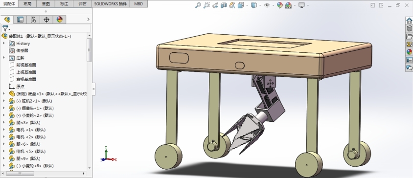 Solidworks 除草机