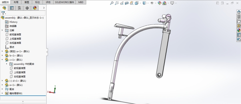 Solidworks  健身车体模型