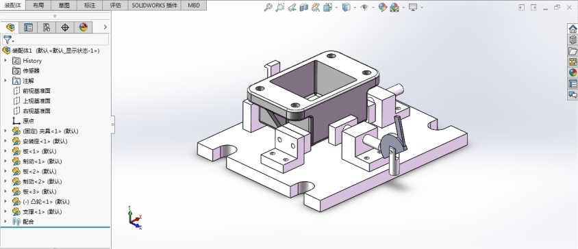 Solidworks 定位夹具