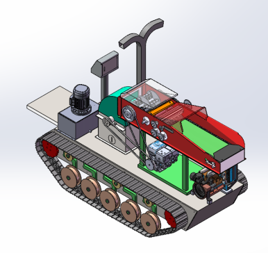 自走履带式秸秆粉碎机设计SW23