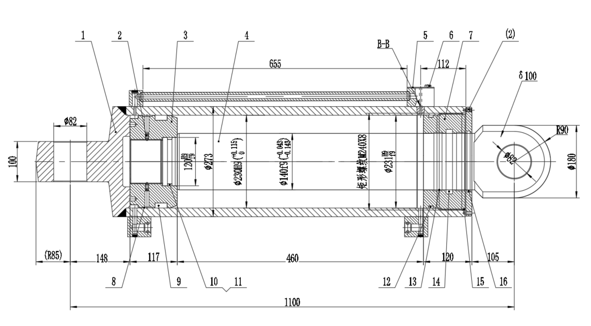 液压支架:第二题:8号专题:平衡油缸设计
