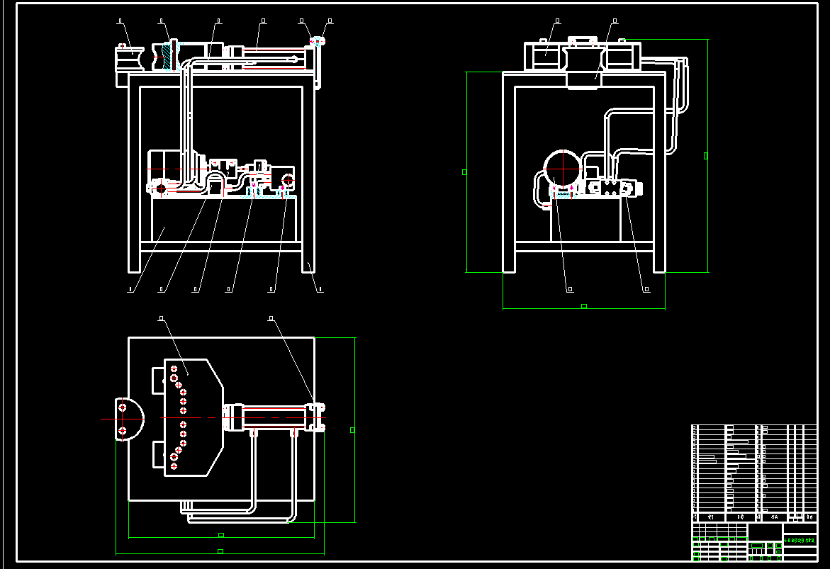 电控液压弯管机CAD