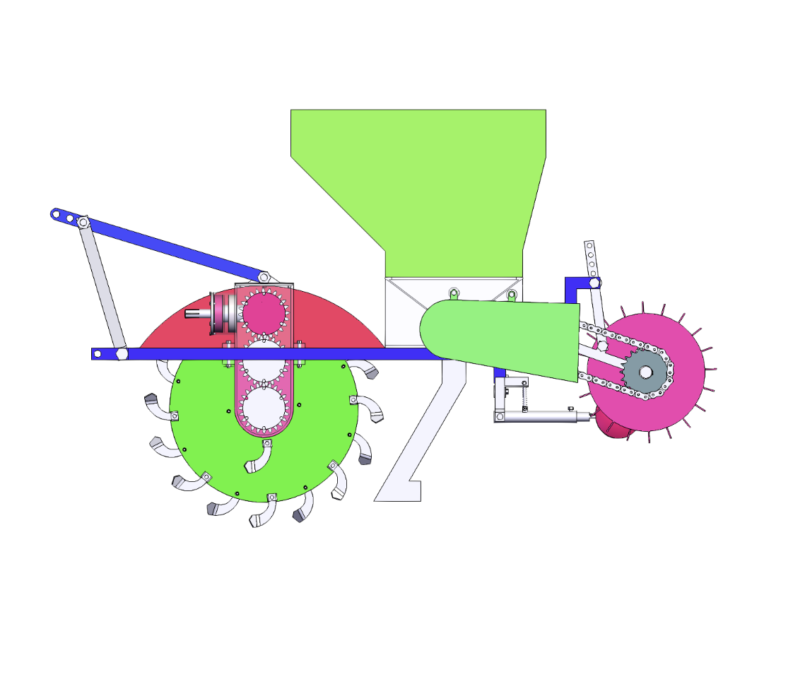 果园开沟施肥机的设计【三维SW】【9张CAD图纸+说明书】