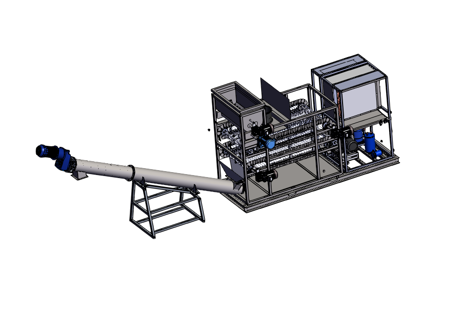 撬装式热泵污泥干化一体机3D+CAD