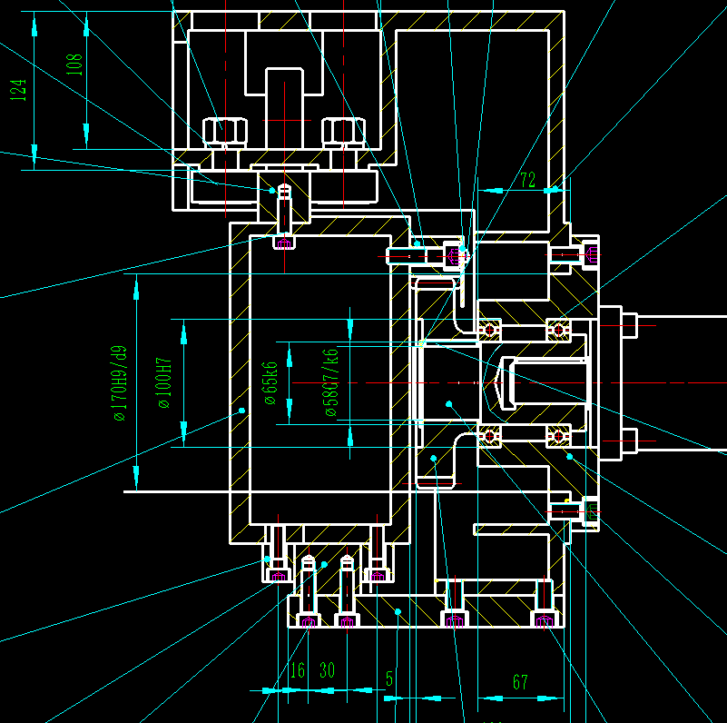导轨驱动小车CAD