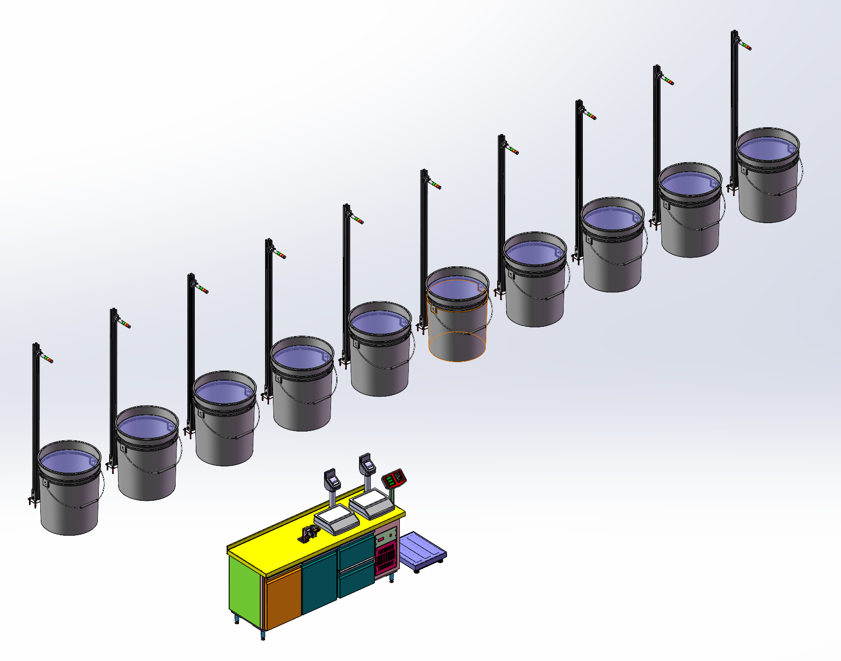 自动检测染料颜色装置