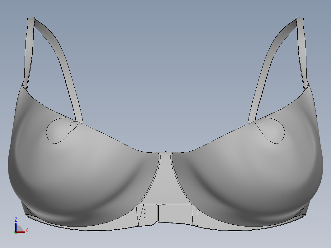solidworks女性文胸模型
