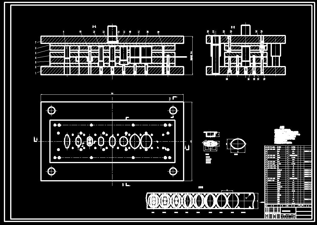 护罩拉伸级进模(CAD图+UG三维及动画)