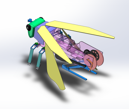 仿生蝗虫三维设计