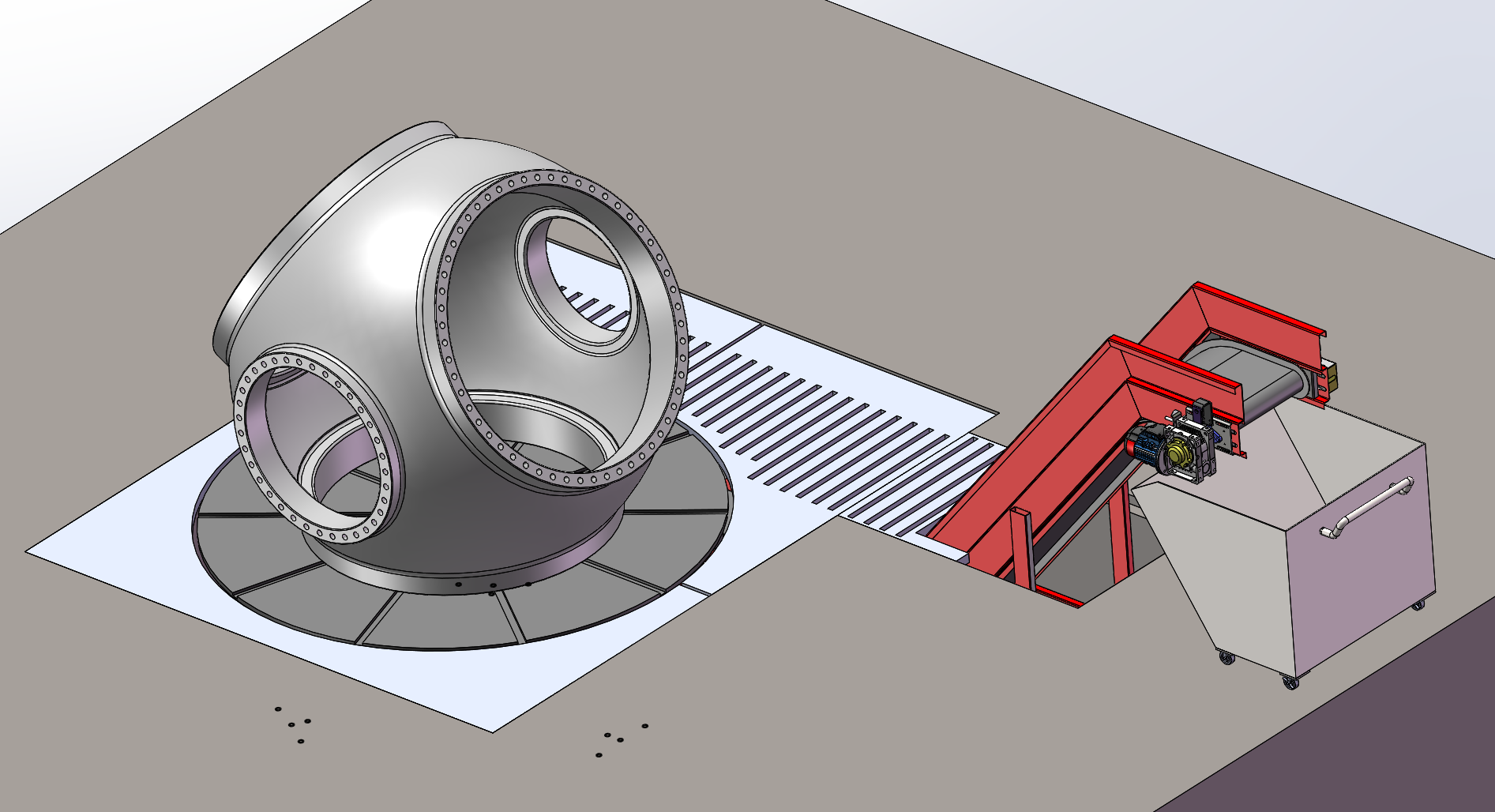 小型风电轮毂机器人打磨方案