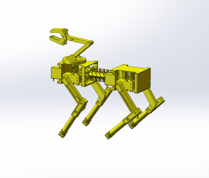仿生猎豹四足机器人机械手