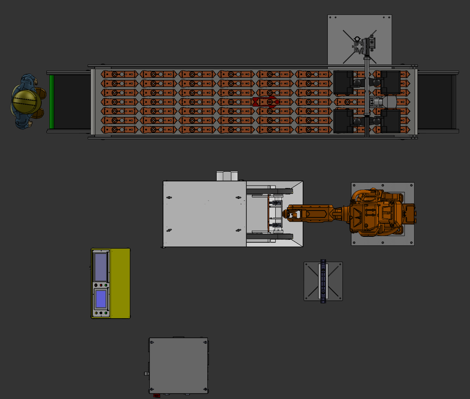 门锁盖板机器人去打磨项目