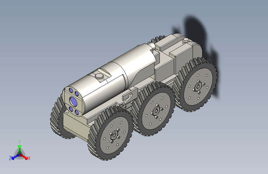 管道探伤机器人三维SW+CAD+说明书