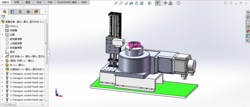 Solidworks丝杠滑台设计