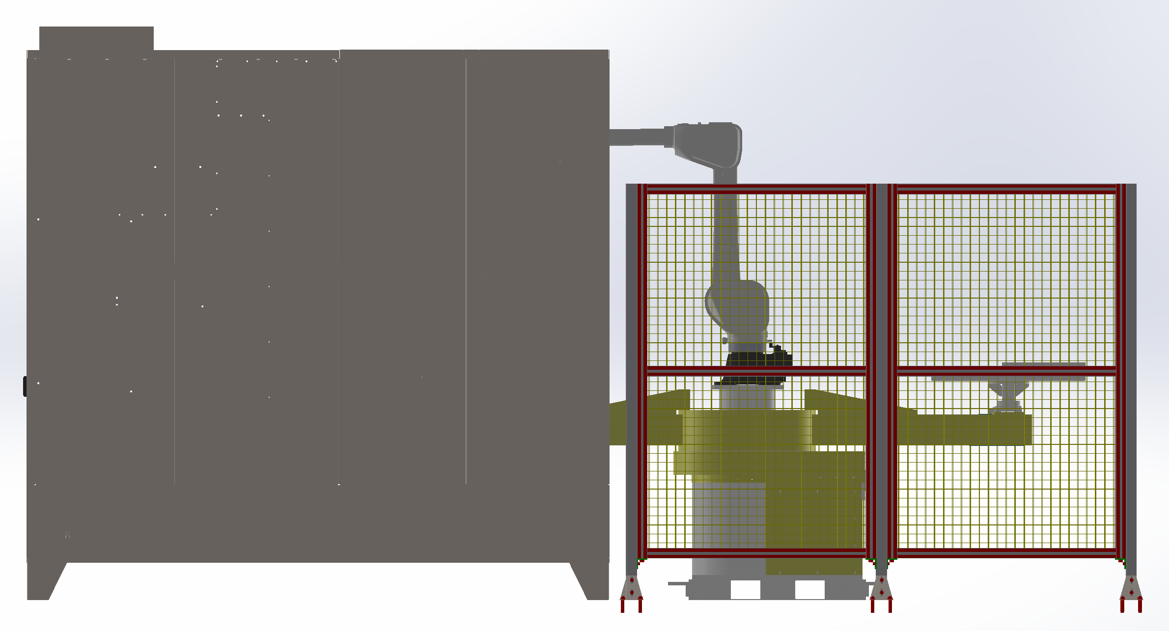 水帘喷漆室机器人自动化喷涂