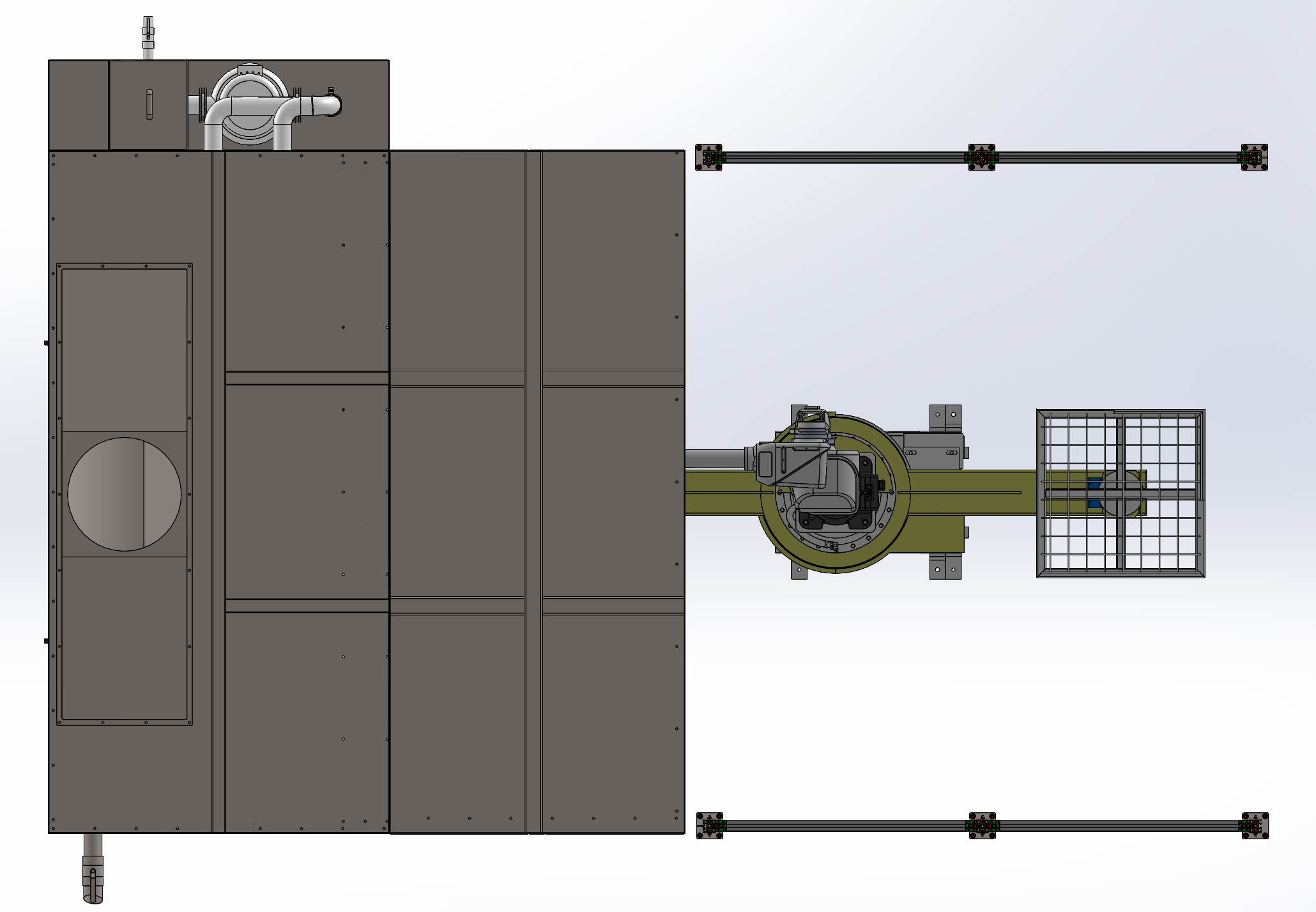 水帘喷漆室机器人自动化喷涂