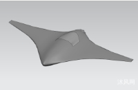 跨介质飞翼无人机模型