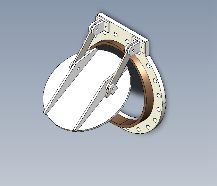 24寸钢拍门CAD+三维