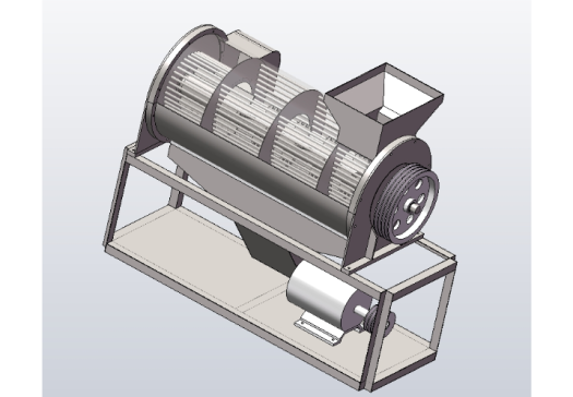 玉米脱粒机sw+CAD