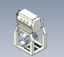 甘蔗榨汁机的设计三维SW+CAD+说明书