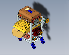 板栗去壳机模型CAD+三维stp