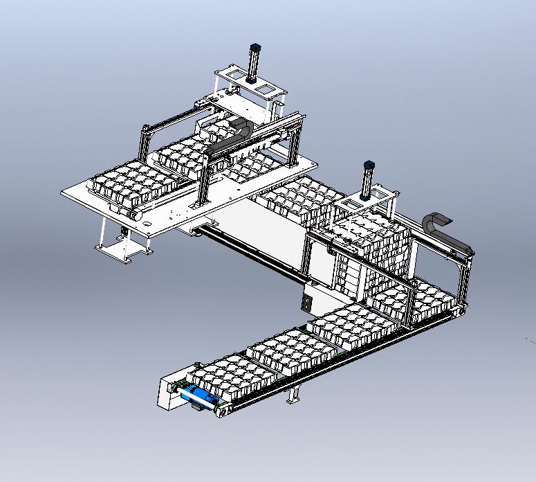 托盘顶升移栽码垛拆垛搬运输送系统