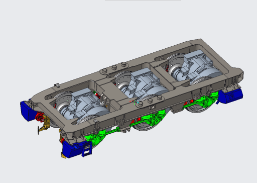 HXD3电力机车转向架模型1比1