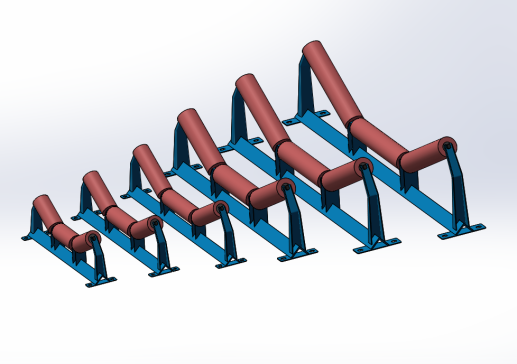 槽型托辊组合集6款（IGS格式）