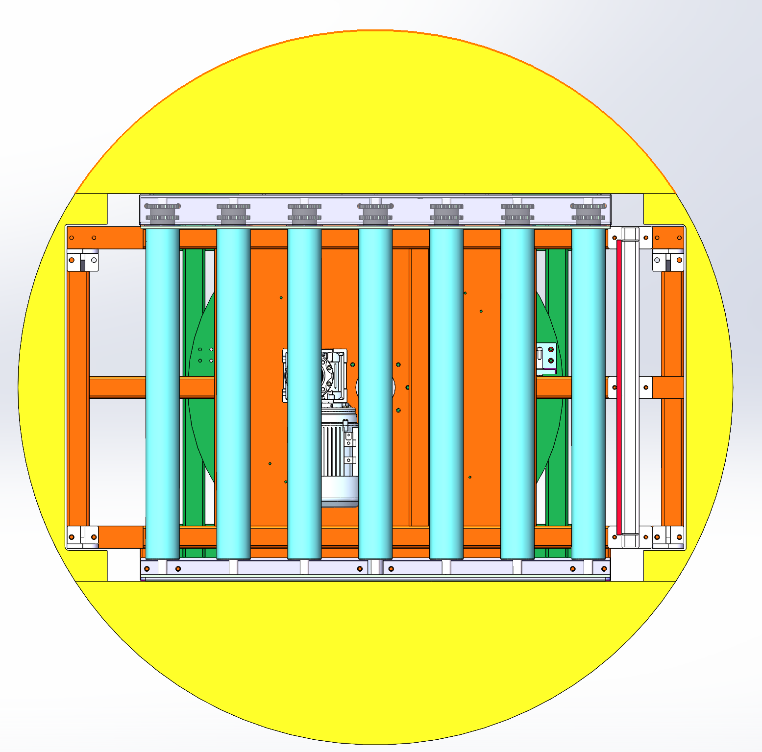 90度旋转输送滚筒线