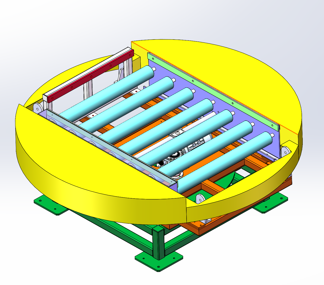 90度旋转输送滚筒线