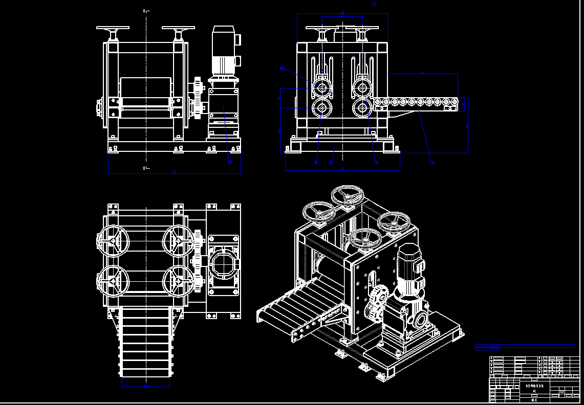 电极铜膜压延机CAD