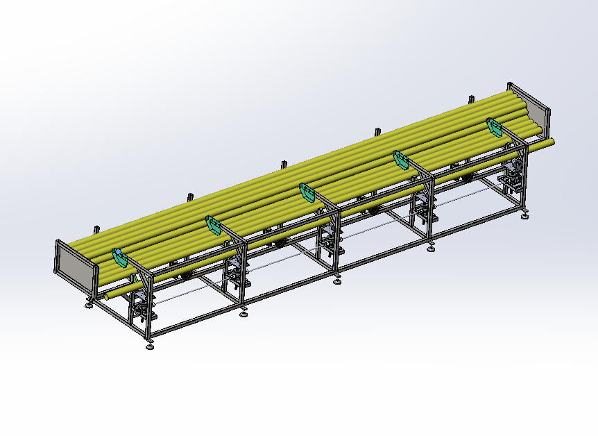 全自动管材上料机3D数模图纸+Solidworks18设计