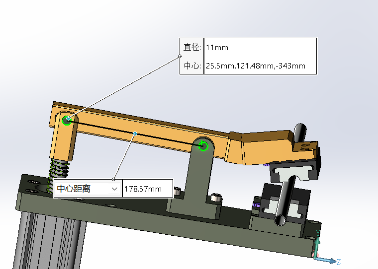 气动弹簧缓冲圆管夹装置-裁断