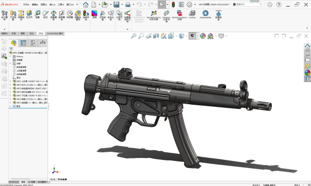 MP5-消焰器建模模型