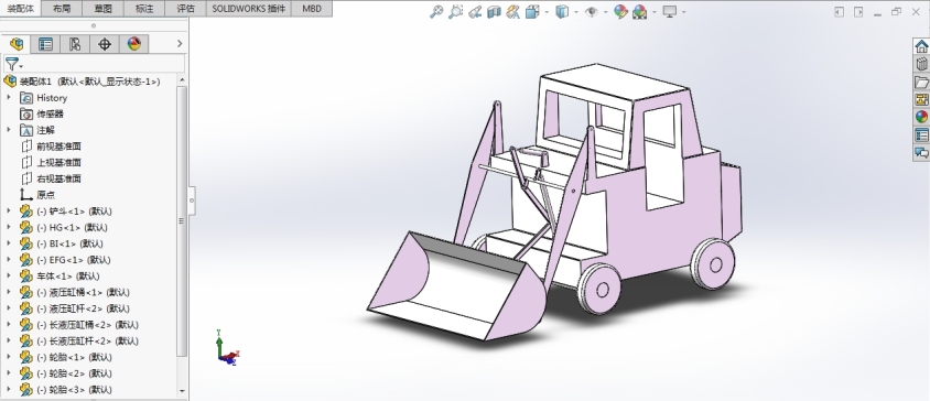 SOLIDWORKS铲雪车