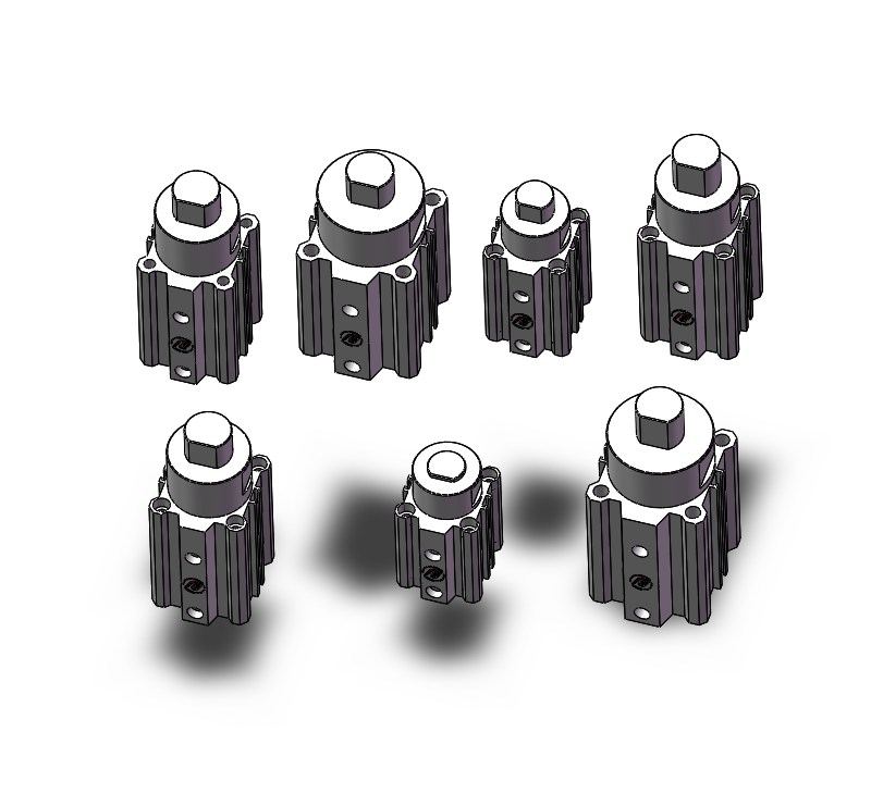 7种RSQ(32~50)止动气缸(扁柱型)