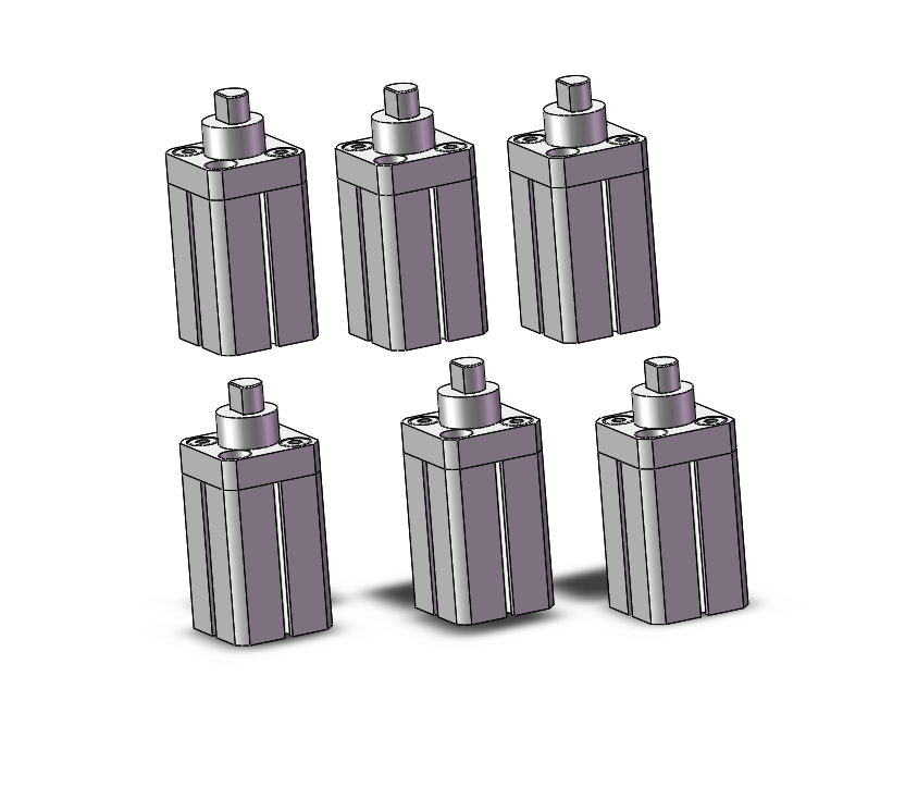 6种RSQ12止动气缸(扁柱型)