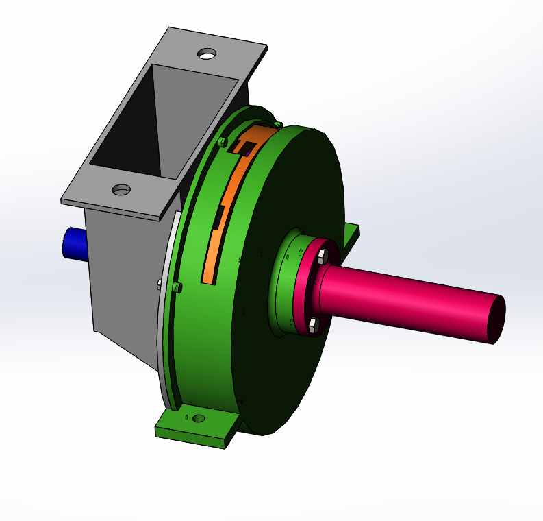 简易排种器(原创)用于排种花生的排种器设计含三维图