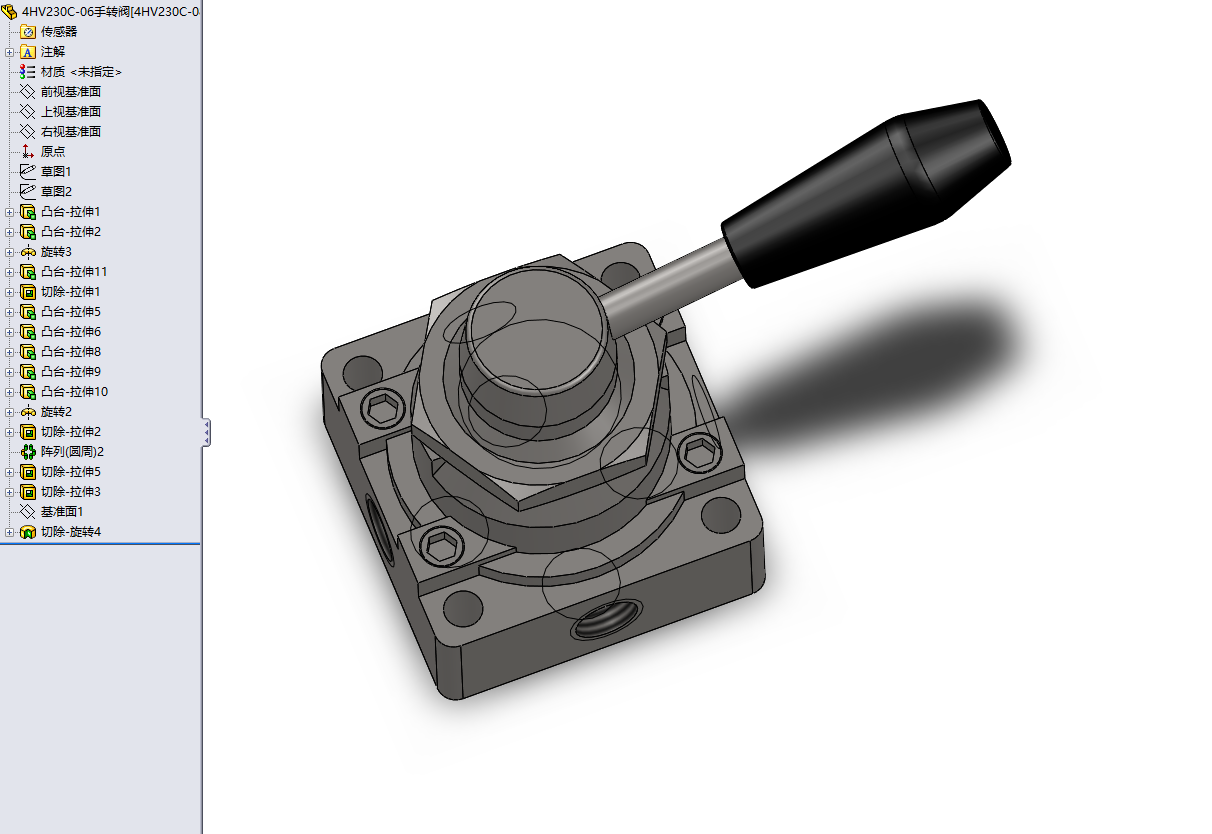 2款4HV230C-06手转阀模型