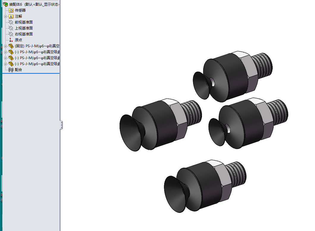 4款PS-J-M(φ6~φ8)真空吸盘