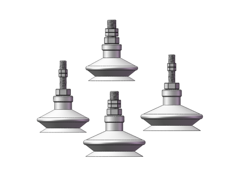 4款ZPT系列不带缓冲型外螺纹风琴形吸盘直径40,50模型