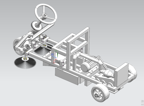 落叶清扫收集车UG+CAD