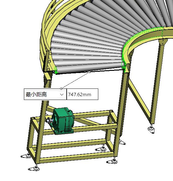 180度转弯皮带+辊筒输送机