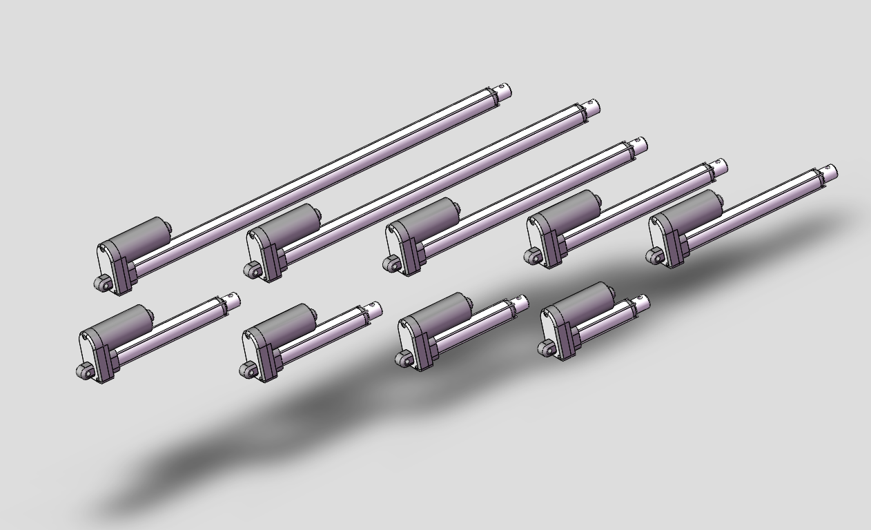 9款FD3电动推杆模型