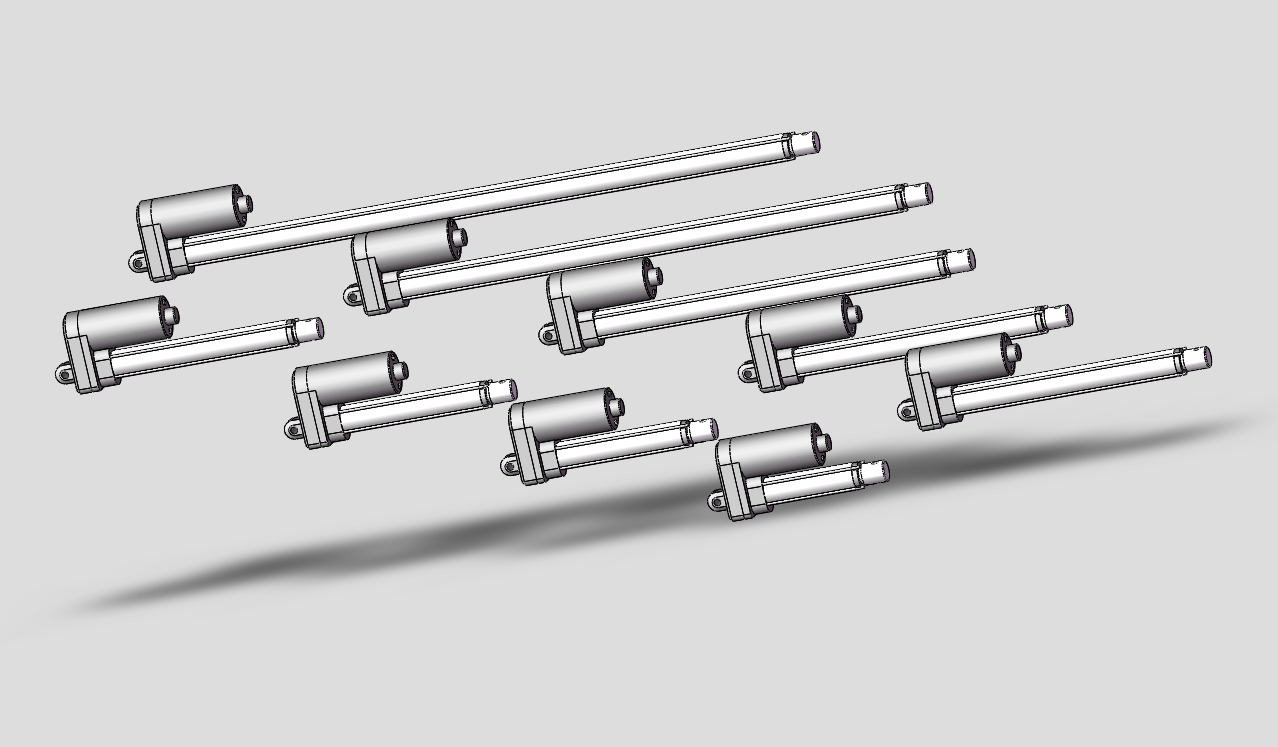 9款FD3电动推杆模型