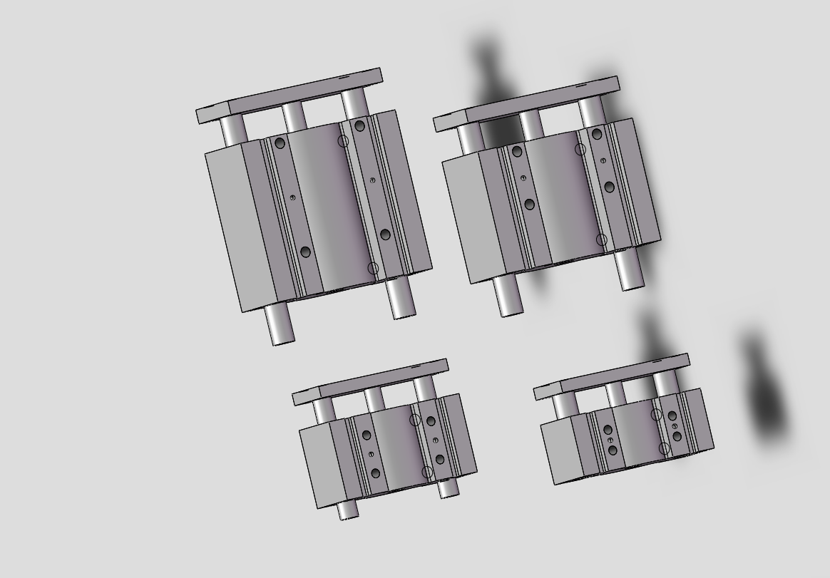 4款MGP(φ80~φ100)新薄型带导杆气缸