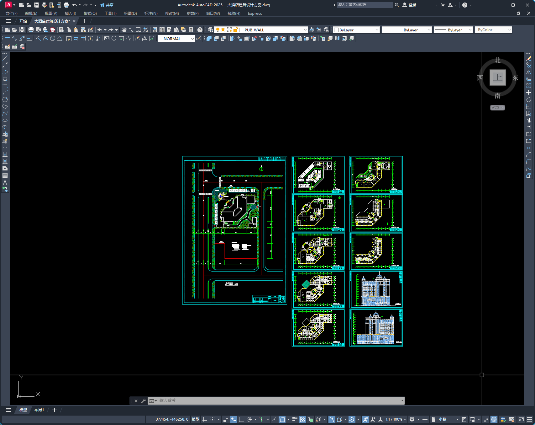 某十三层大酒店建筑设计方案