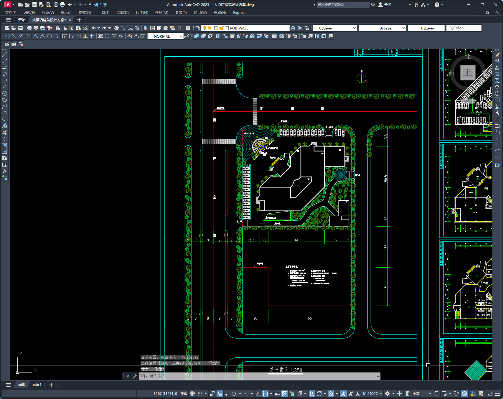某十三层大酒店建筑设计方案